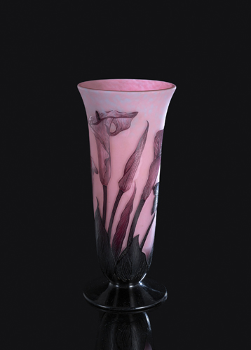 <b>Vase mit Kalla Dekor</b>