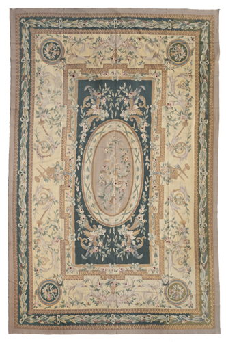 <b>A flatwoven carpet in Aubusson style</b>