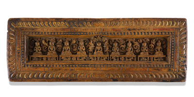 <b>A WELL CARVED WOODEN BOOKCOVER</b>