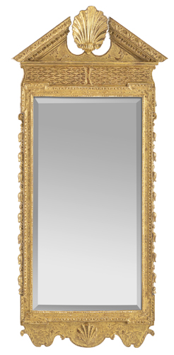<b>A George II giltwood mirror</b>