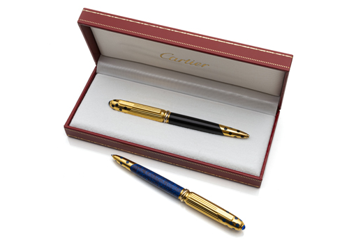 <b>Zwei Kugelschreiber Panthère de Cartier</b>