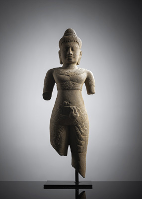 <b>Feine Sandsteinfigur des Shiva</b>