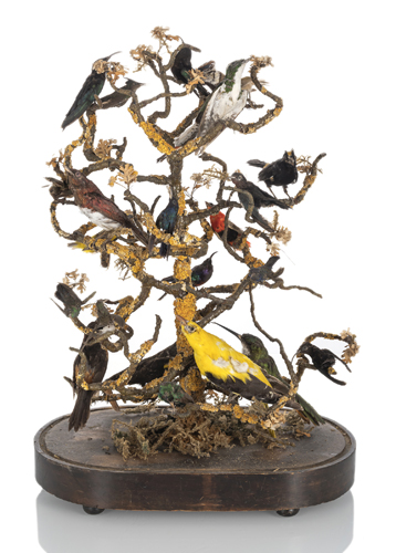 <b>Baummodell mit Vögeln</b>