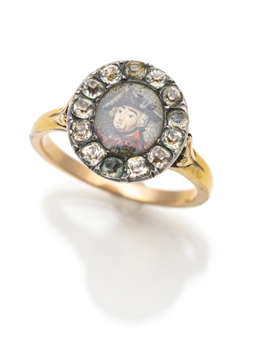 <b>Ring mit Miniatur Friedrich II von Preußen</b>