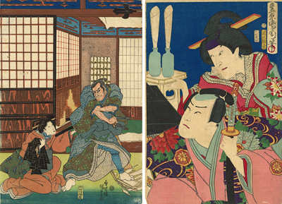 <b>Utagawa Kunisada (1786 - 1865) und Toyohara Kunichika (1883 - 1900)</b>