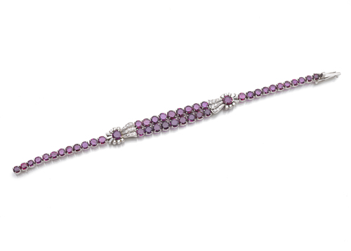 <b>Rubin - Diamant Armband</b>