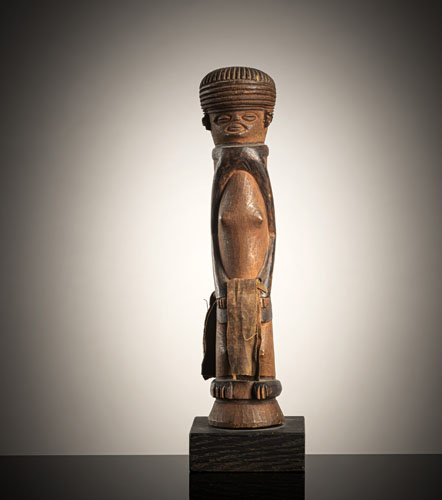 <b>A carved wood standing figure</b> <b>A carved wood standing figure</b>
