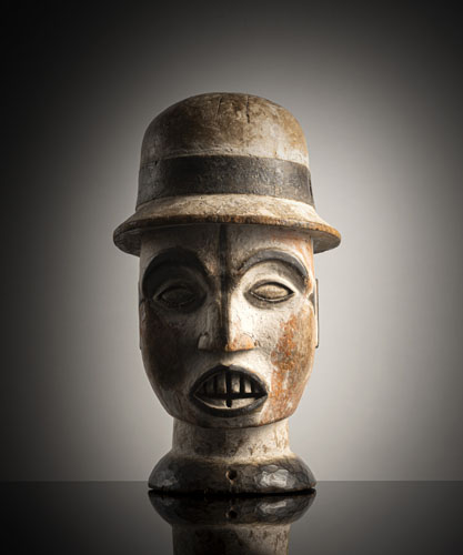 <b>A wood head dress</b> <b>A wood head dress</b>